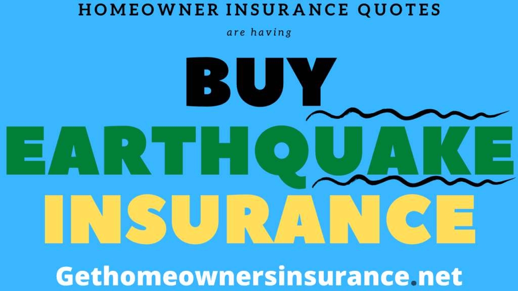 earthquake insurance