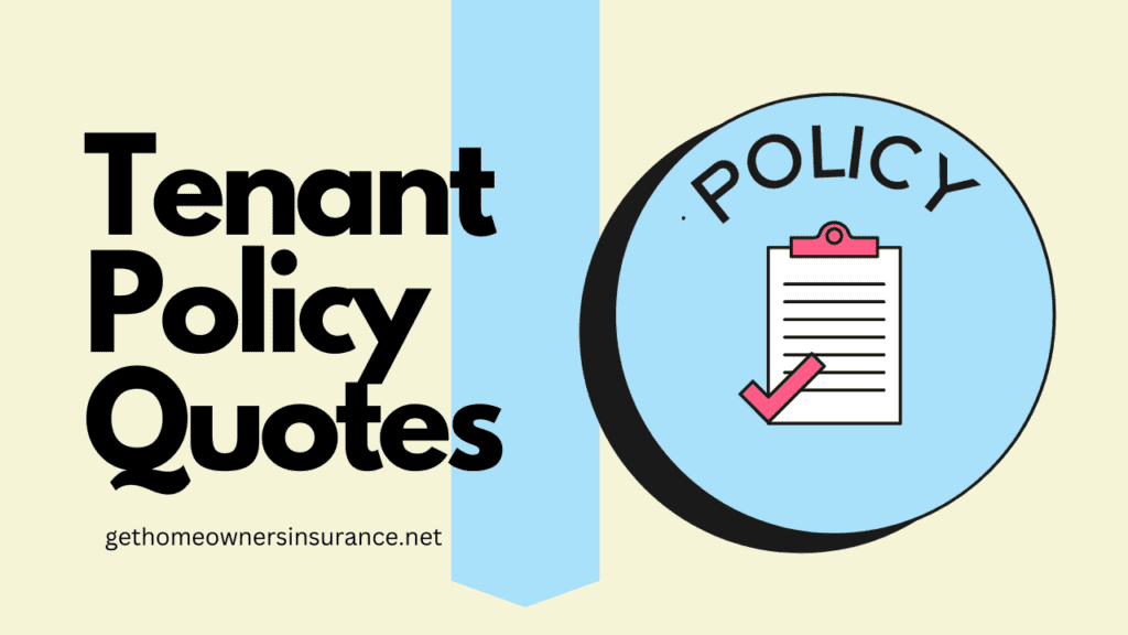 Tenant Policy Quotes